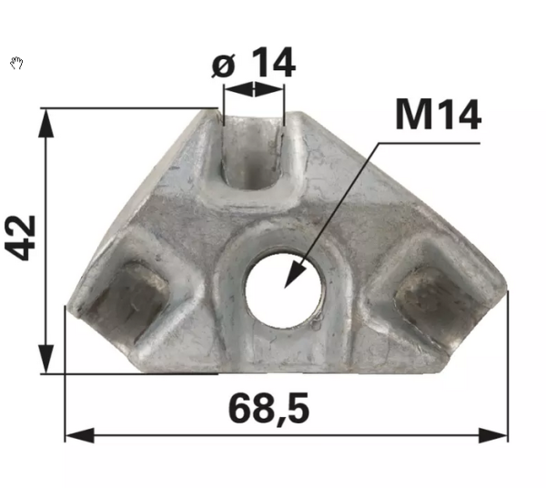Stoll Frontlader Kreuzhebel Gelenk Gelenkreuz Nimco